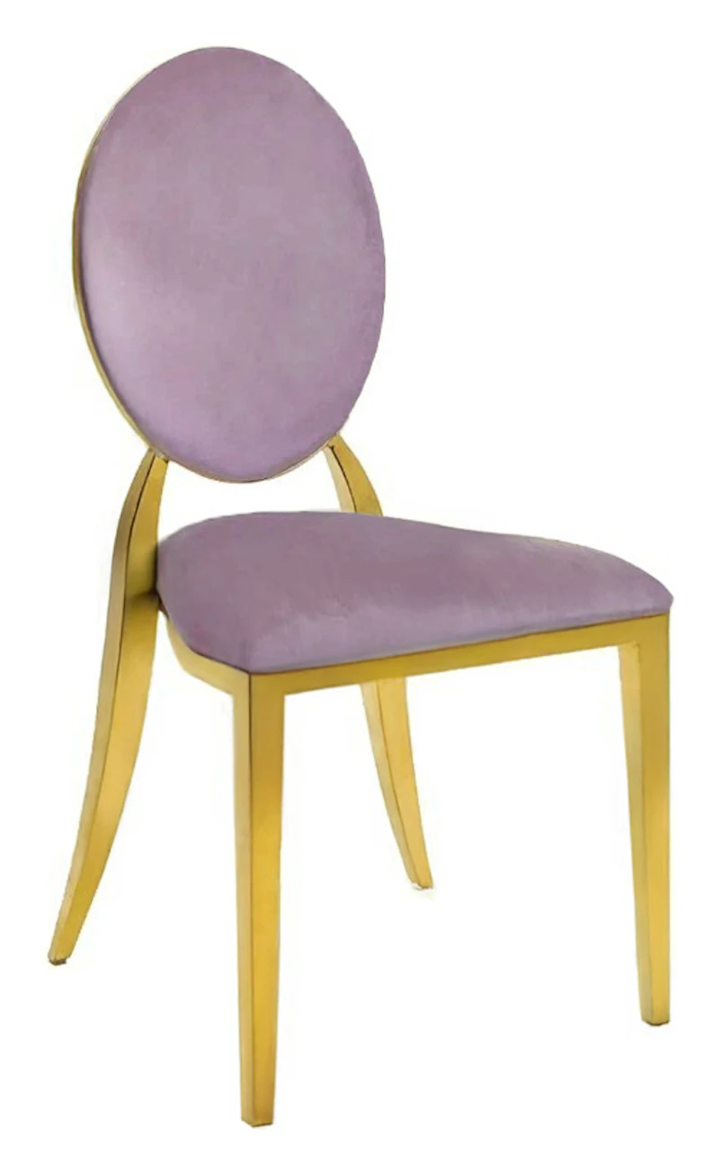 Стул Вашингтон Золото, велюр, пыльно-сиреневый