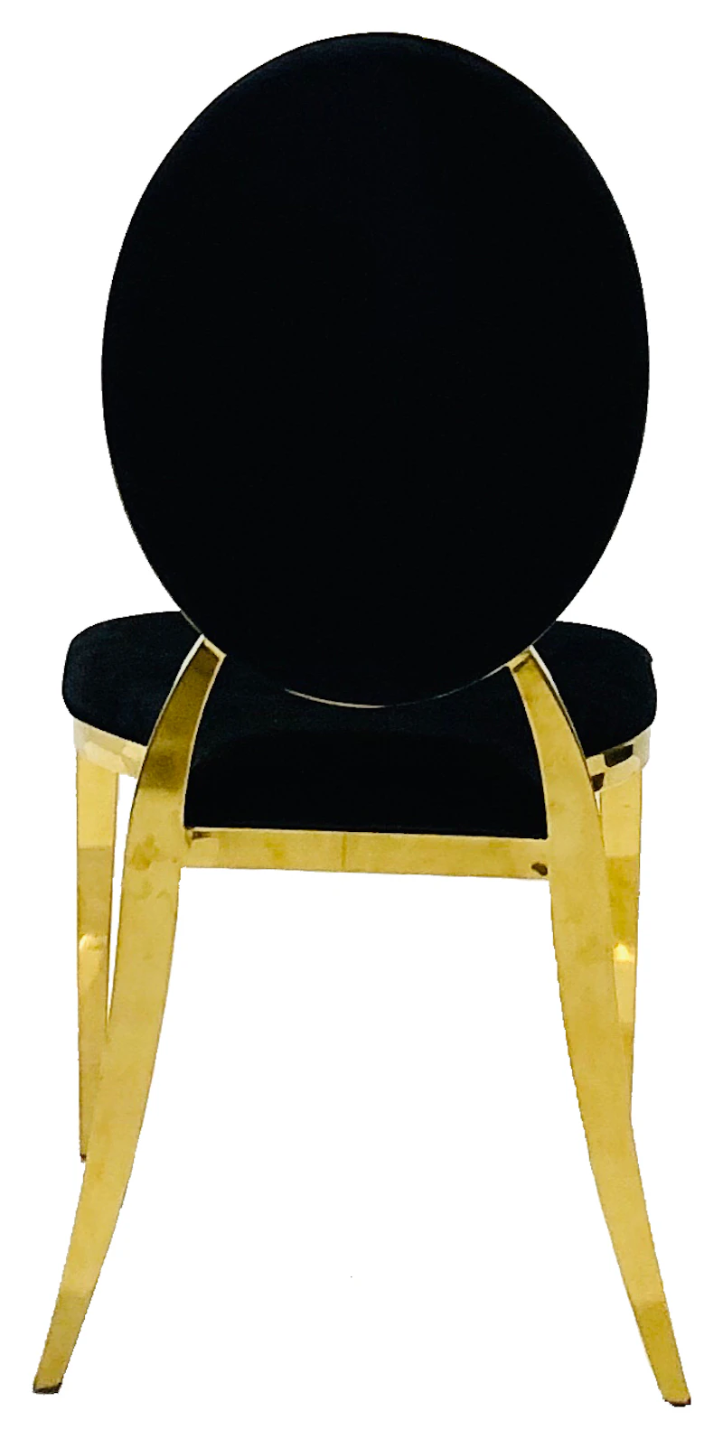 Стул Вашингтон Золото, велюр черный