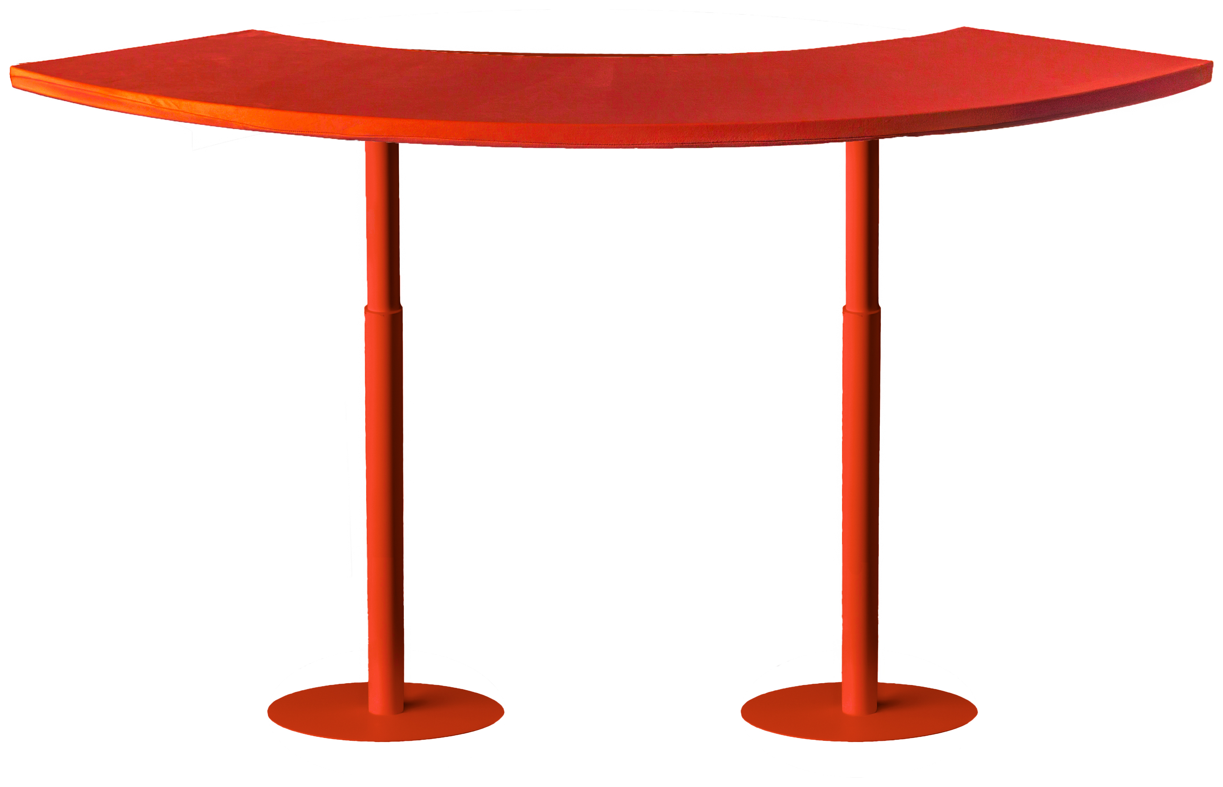 Стол коктейльный Твист Змейка М, Красный бархат + Малиново-красный (телескопическая нога)