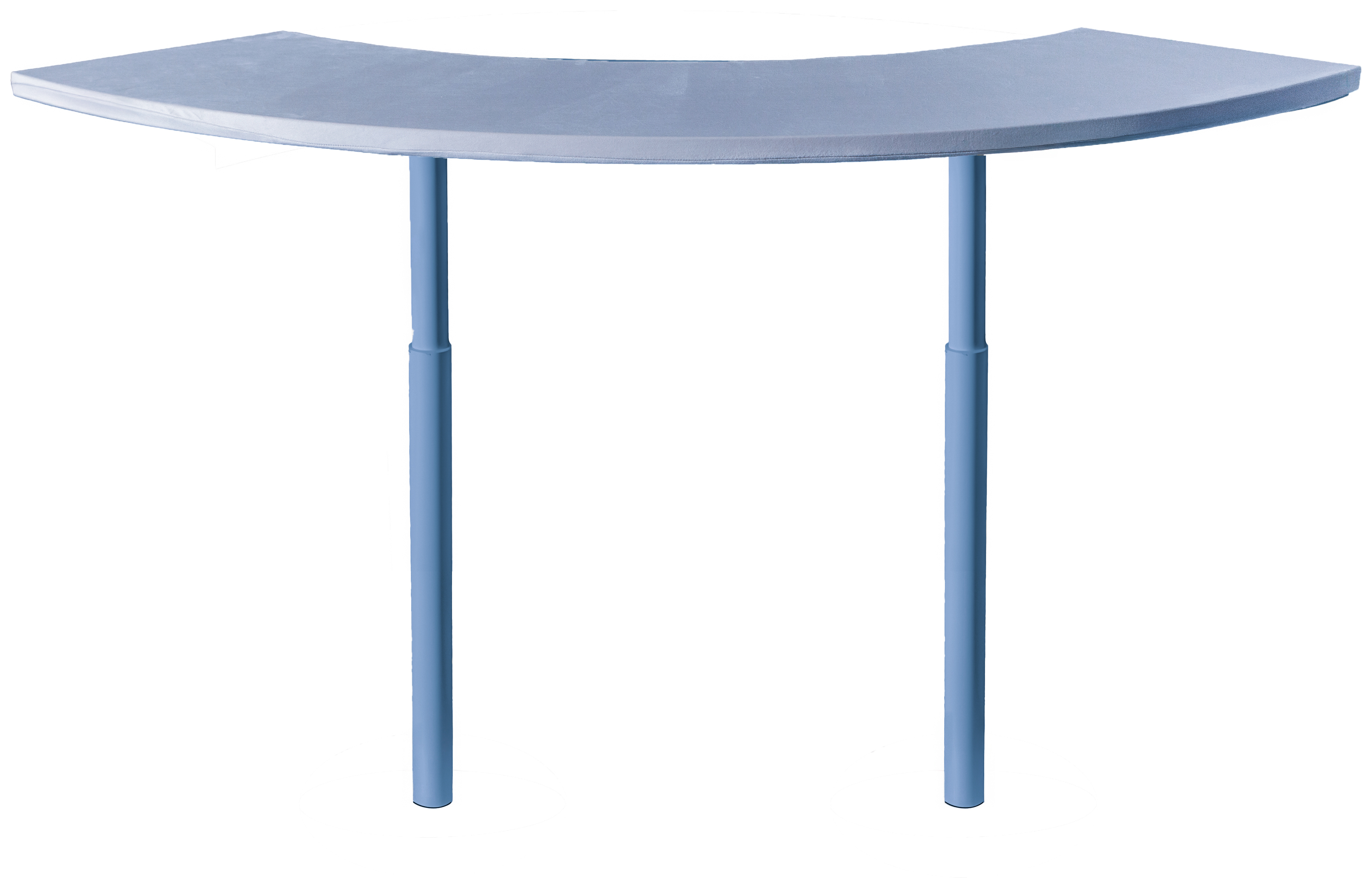 Стол коктейльный Твист Змейка М, Черничный йогурт + серо-голубой (телескопические ноги)