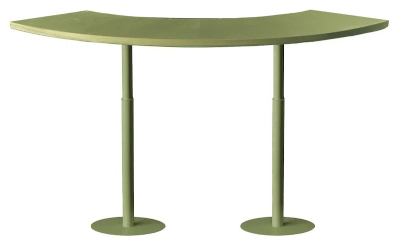 Стол коктейльный Твист Змейка М, Фисташковое пралине + матча (телескопические ноги)