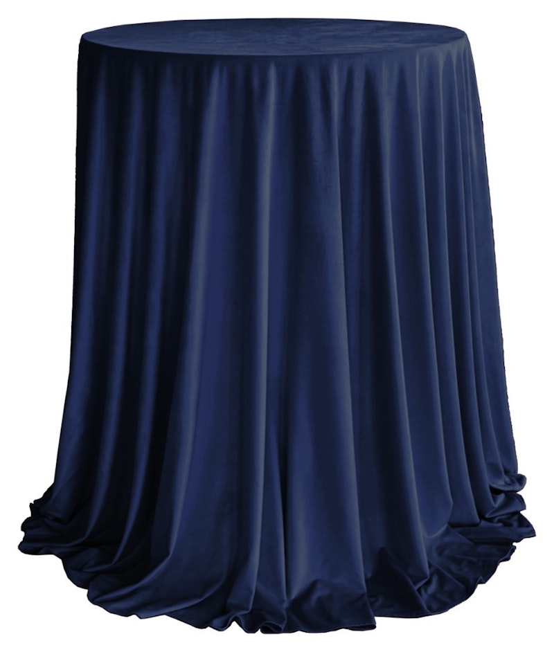 Комплект Стол коктейльный Тавола + скатерть велюр сапфировая