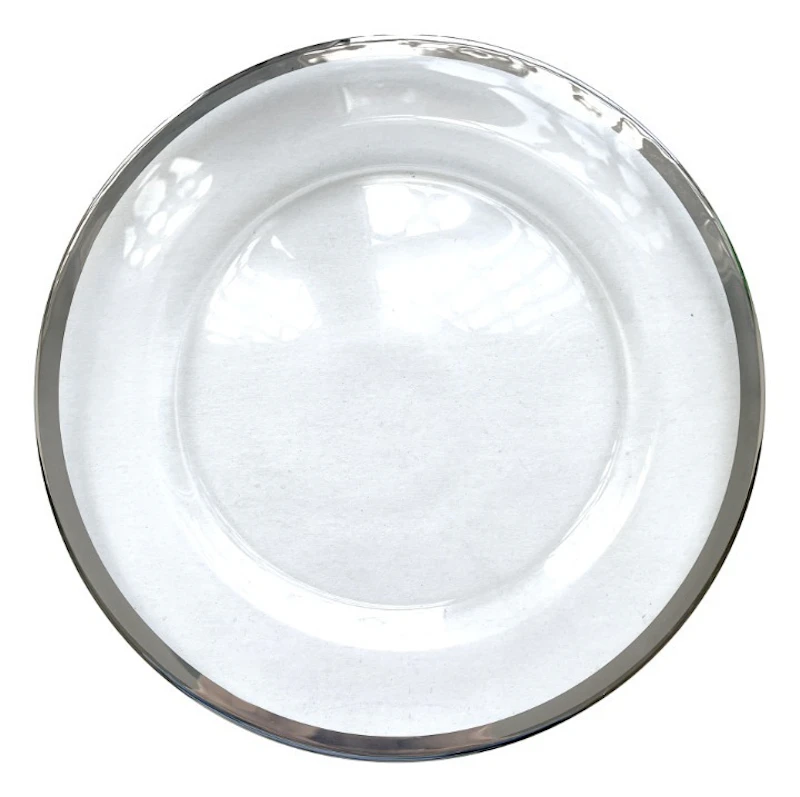 Сервировочная тарелка Париж Серебро