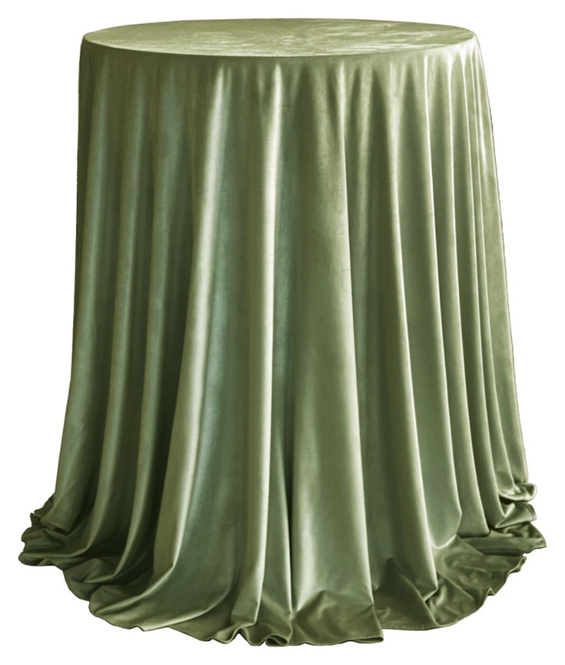 Комплект Стол коктейльный Тавола+ скатерть велюр матча