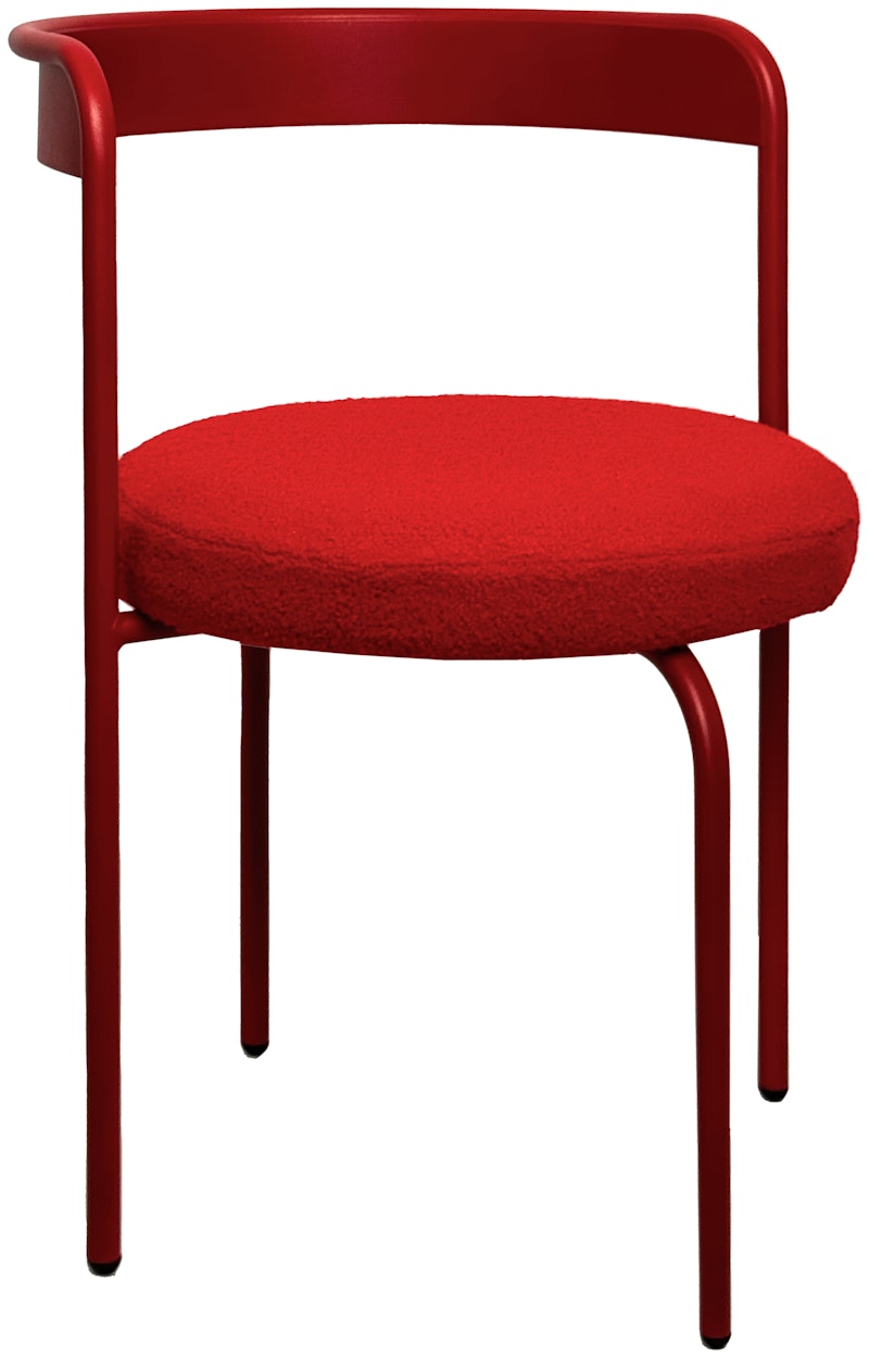 Стул Колори, Красный бархат + Красный Тедди