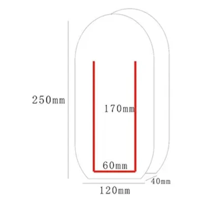 Ваза "Фара" бордовая - изображение 3