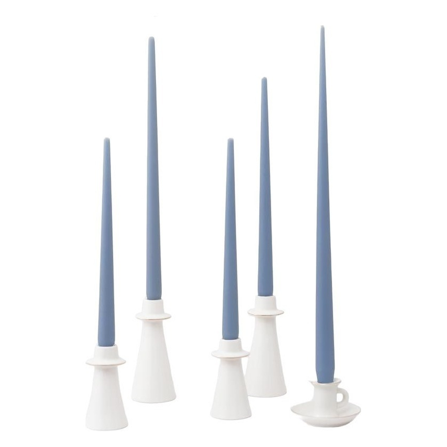 Свечи ручной работы Серо-голубой - Фото основное 1