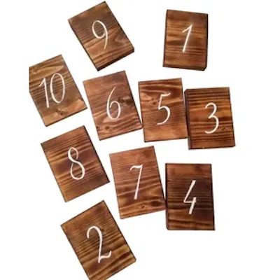 Номерок стола "Рустик" - изображение 1