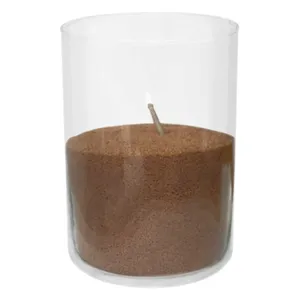 Насыпные свечи, бежевый воск, 21 см высота, 13.5 см диаметр