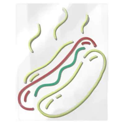 Неоновая вывеска "Хот-дог" - изображение 1