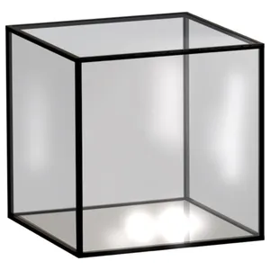 Стеклянная шкатулка коричневая