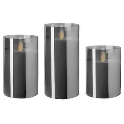 Набор свечей"Файр" дымчатая ( свет теплый ) - изображение 1