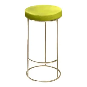 Барный стул золото-оливковый
