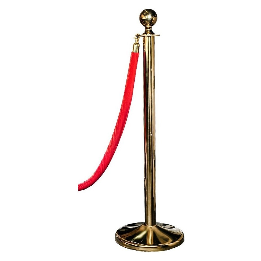 Стойка с канатом "Слим" золото - Фото миниатюра 1