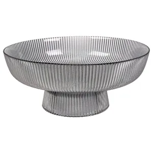 Ваза "Руна" дымчатая