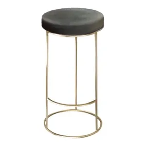 Барный стул золото-графитовый