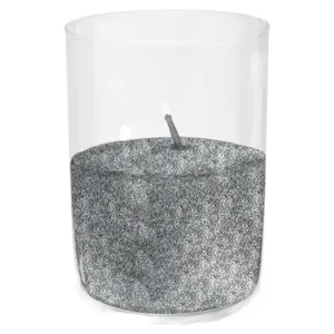 Насыпные свечи, графитовый воск, 13 см высота, 9 см диаметр