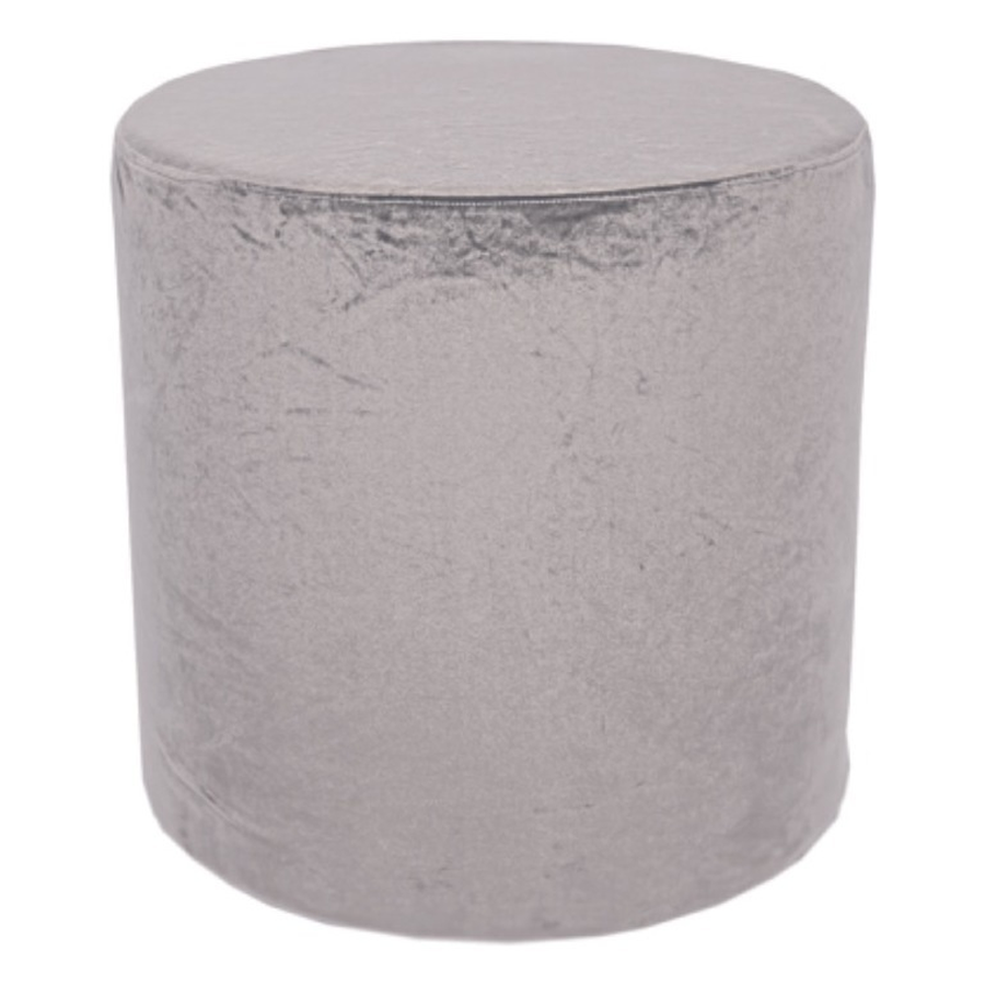 Чехол на пуф светло-серый - Фото миниатюра 1