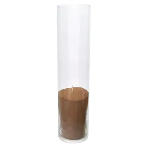 Насыпные свечи, бежевый воск 26.5 см высота, 8 см диаметр