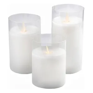 Свеча  "Fire" 12 см белая (теплый свет) - изображение 2