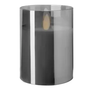 Свеча "Fire" 10 см дымчатые (теплый )