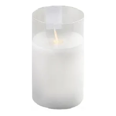 Свеча "Файр" белая 15см ( теплый  свет ) - изображение 1