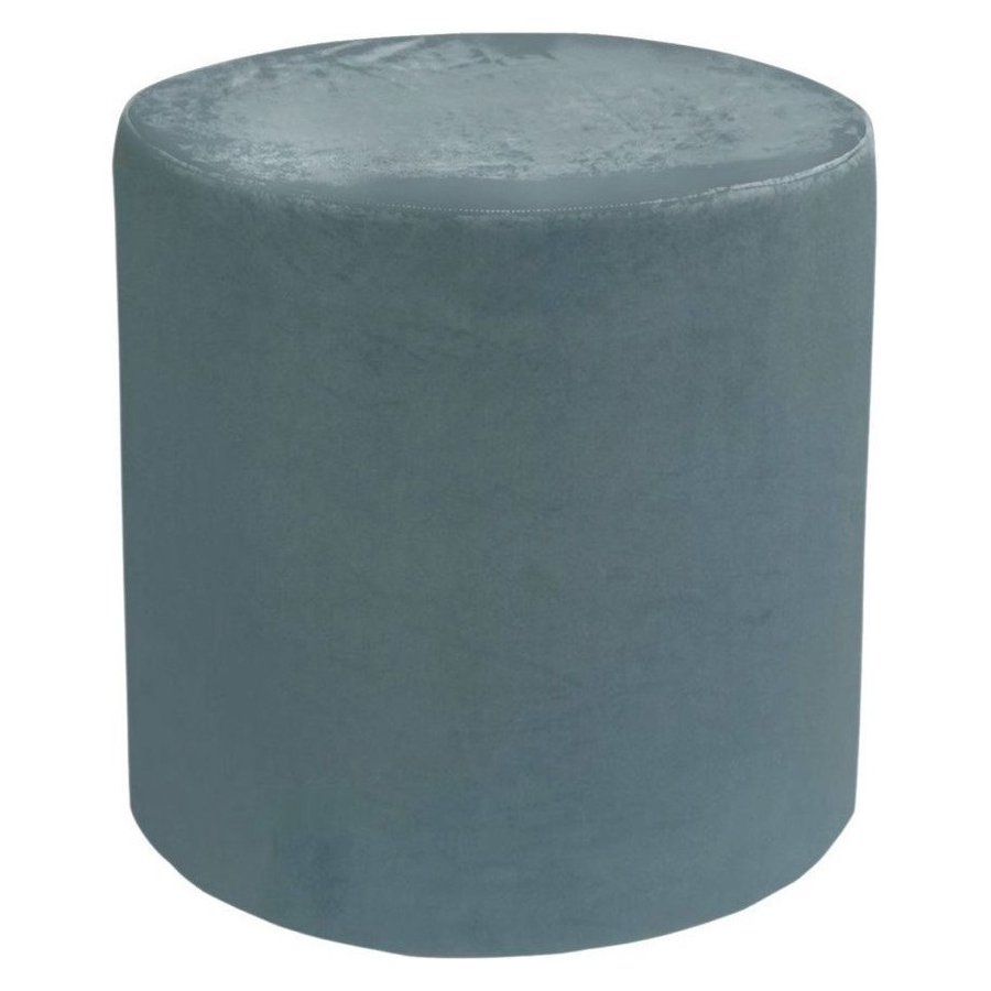 Чехол на пуф серо-голубой - Фото миниатюра 1