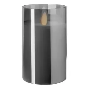 Свеча "Файр" 12см дымчатая ( нейтральный свет)