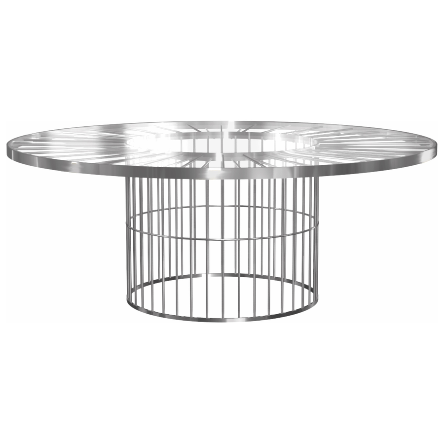 Стол «Феррари» серебро 180 см - Фото миниатюра 1