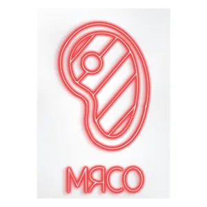 Неоновая вывеска "МЯСО" - изображение 1