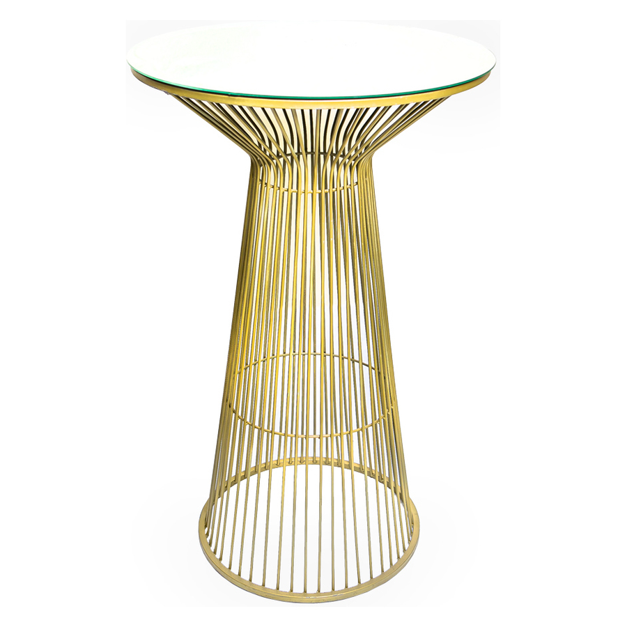 Коктейльный стол золото (каркас) - Фото миниатюра 1