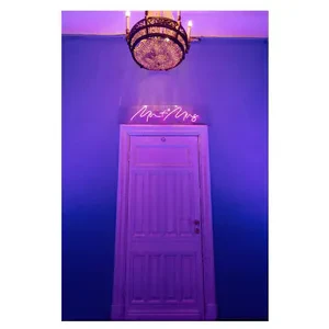 Неоновая вывеска  Мистер + Миссис. розовая - Фото 2