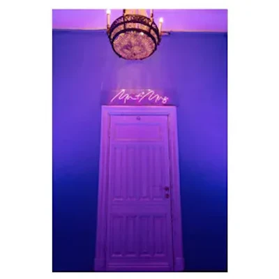 Неоновая вывеска  Мистер + Миссис. розовая - изображение 2