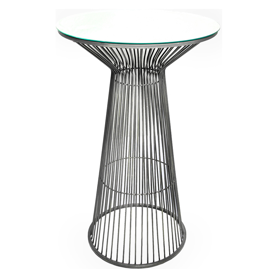 Коктейльный стол серебрo(каркас) - Фото миниатюра 1