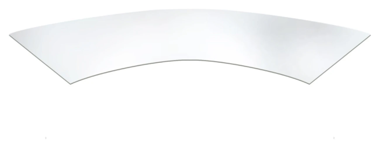 Столешница "Изабель" прозрачное стекло