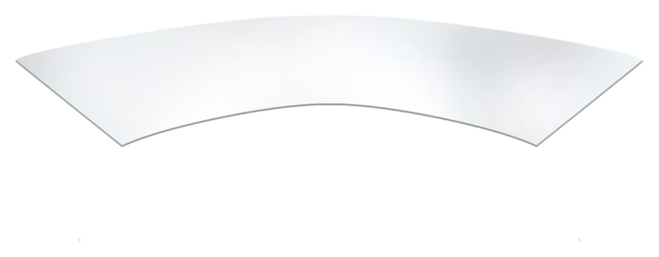 Столешница "Изабель" прозрачное стекло