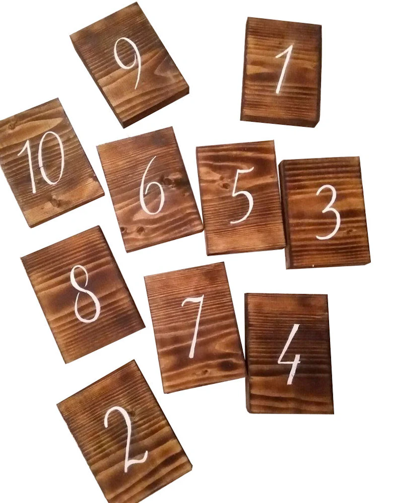 Номерок стола "Рустик"