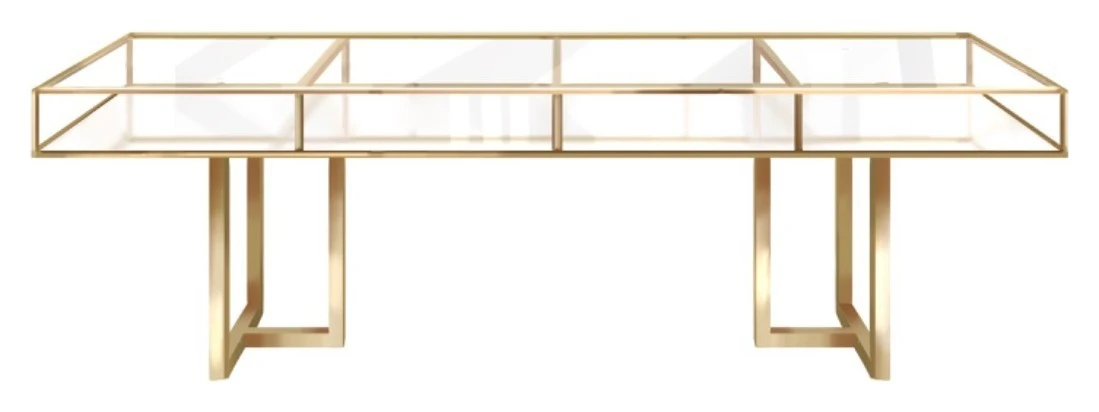 Стол "Лофт Голд" прямоугольный, золото