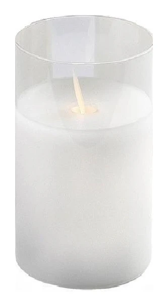 Свеча "Файр" белая 15см (нейтральный свет)