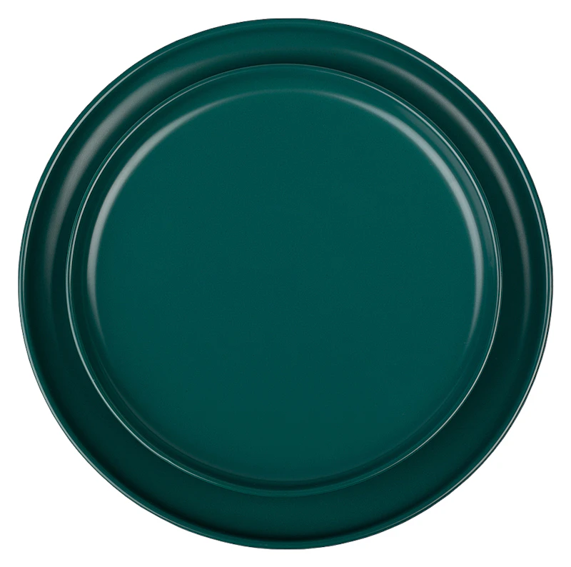 Набор тарелок "Киото" изумрудный