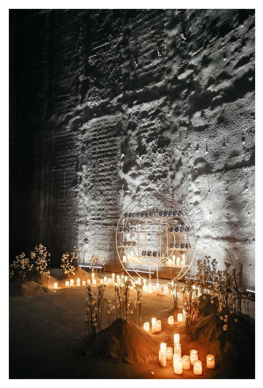 Набор свечей "Fire" белые ( теплый свет )