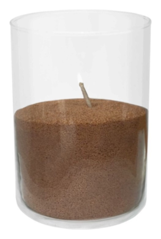 Насыпные свечи, бежевый воск, 35 см высота, 15 см диаметр