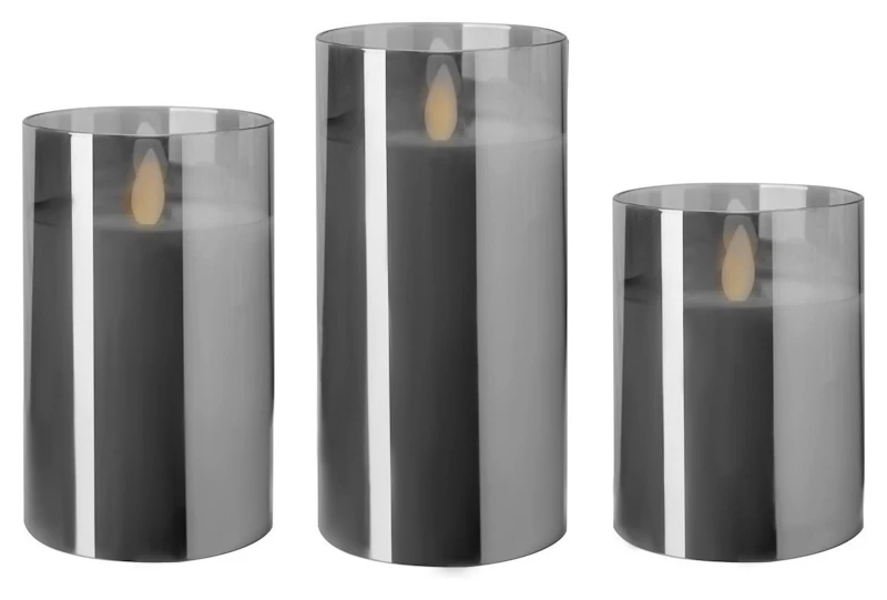 Свеча "Файр" 10 см дымчатые (теплый )