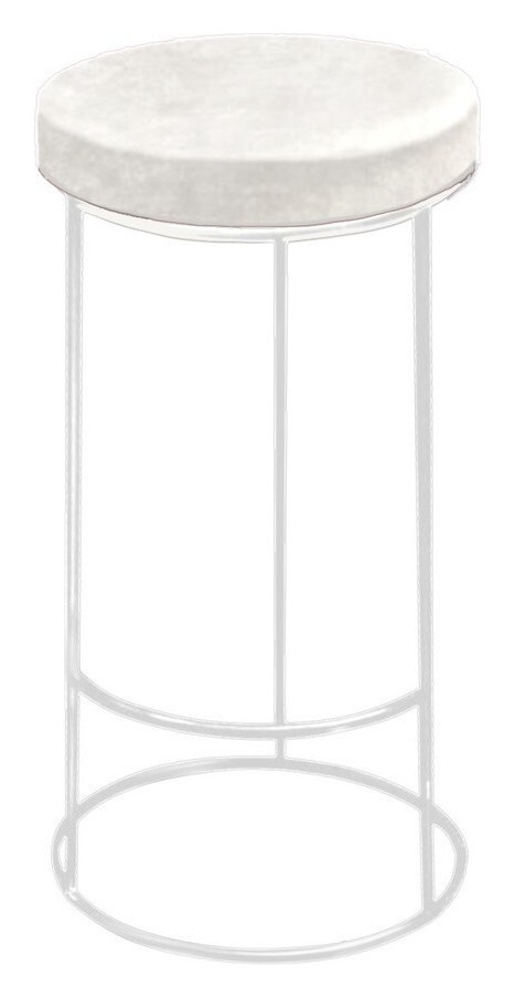 Барный стул бело-кремовый