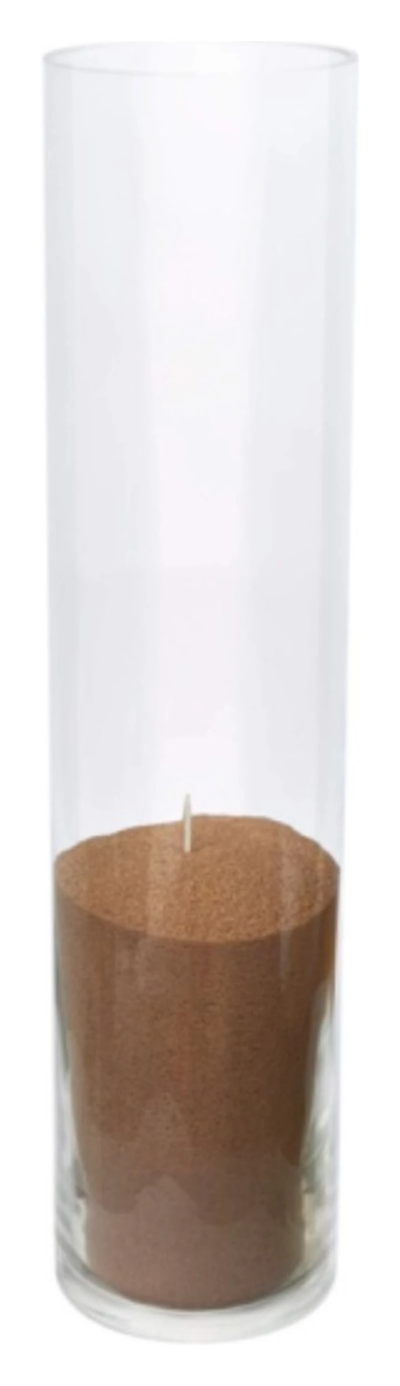 Насыпные свечи, бежевый воск, 50 см высота, 12 см диаметр