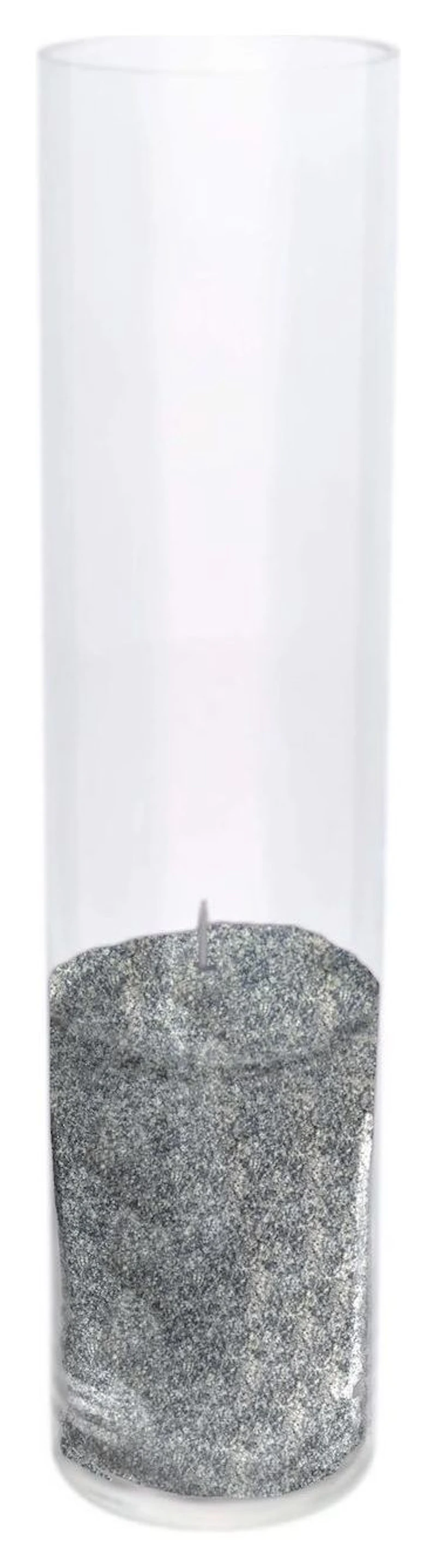 Насыпные свечи, графитовый воск, 26.5 см высота,8см диаметр