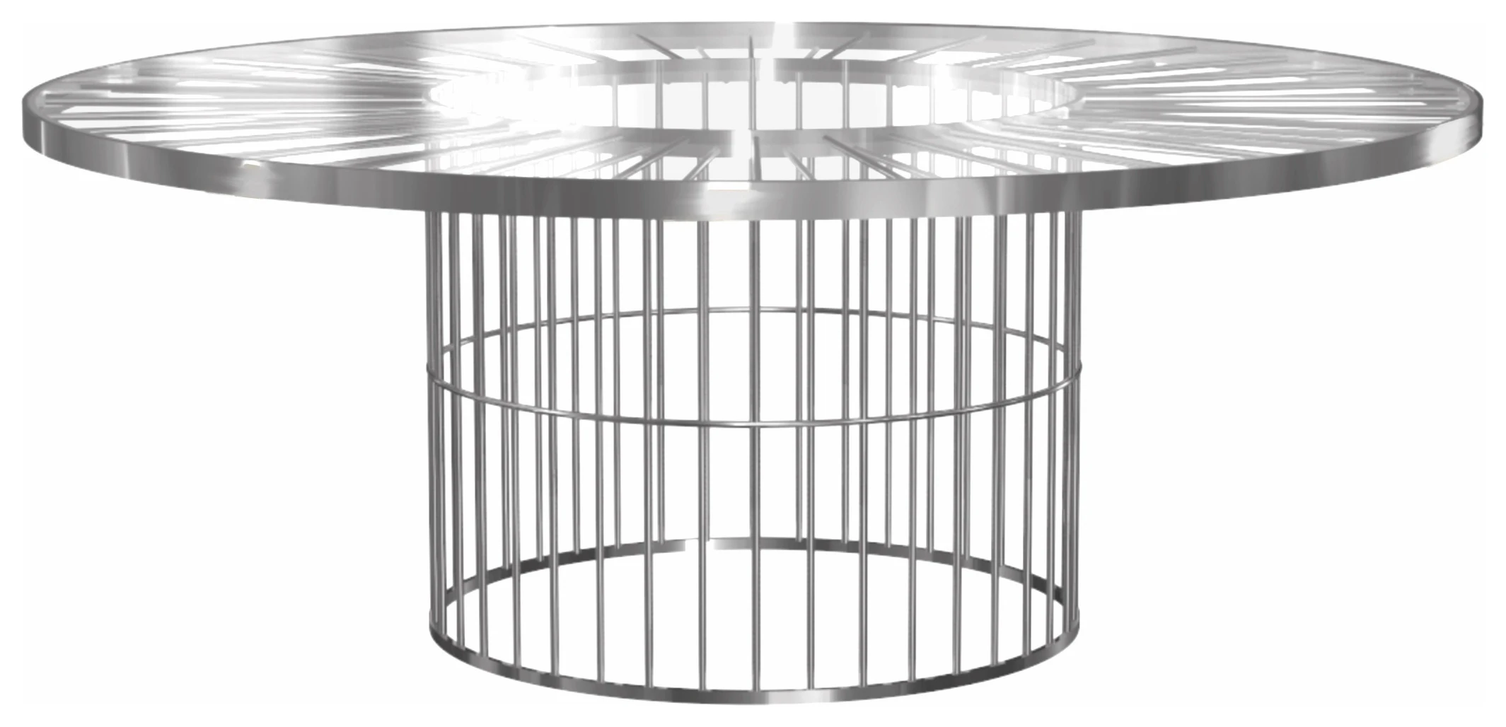 Стол «Феррари» серебро 180 см