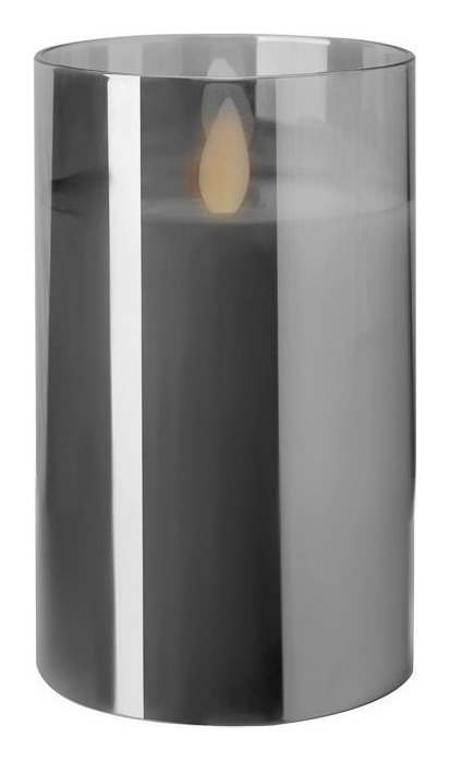 Свеча "Fire" 12см дымчатая ( нейтральный свет)