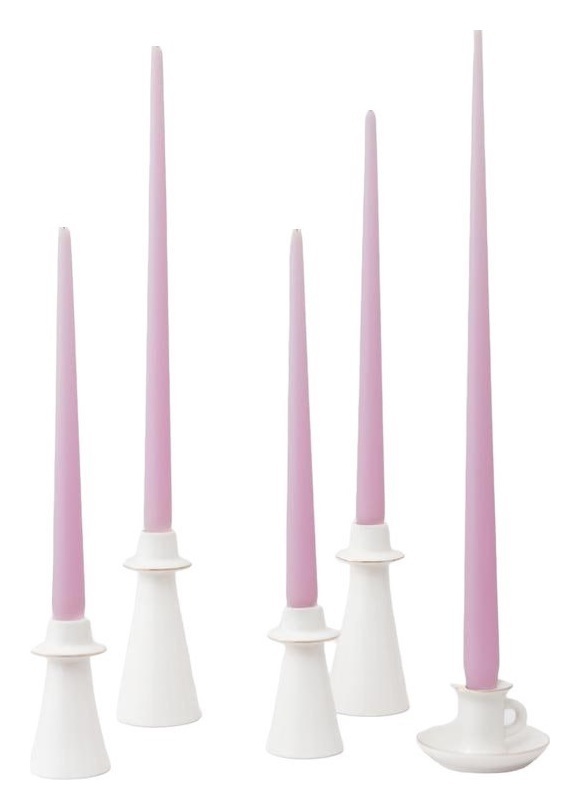 Свечи ручной работы Нежная Сирень