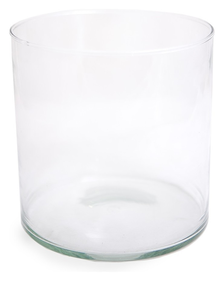 Ваза цилиндр 10 см высота, 11 см диаметр